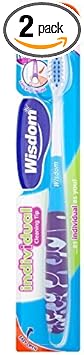 Wisdom Compact Individual Medium Toothbrush - Pack Of 2 By Wisdom
