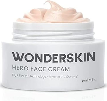 Wonderskin Purevoc Hero Face Cream, Anti Wrinkle Moisturizing Face Cream, Hydrating Moisturizer For Women & Men, Anti Aging Daily Facial Moisturizer For Dry Skin