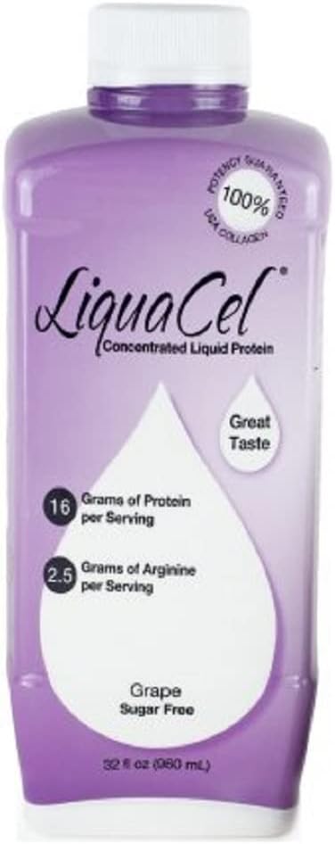 Global Health Products Liquacel Liquid Protein 32 Ounces Grape : Health & Household