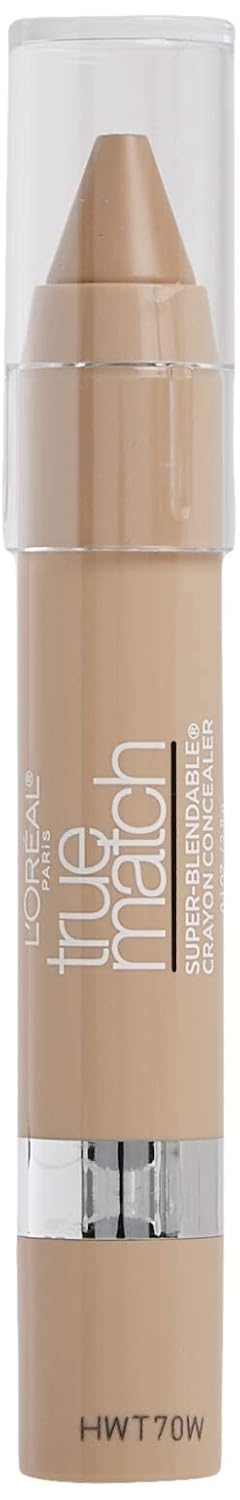 L'Oreal Paris True Match Super Blendable Crayon Concealer, Light/Medium Neutral, 0.1 Oz