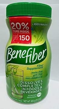 Benefiber 100% Natural Fiber Supplement - 150 Servings 600g 21. Sugar Free