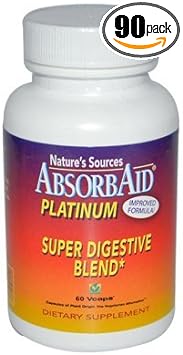 AbsorbAid Digestive Support - 90 Vcaps : Health & Household