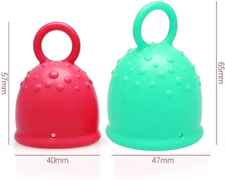 ViiNA Menstrual Cup with Ring Easy Removal (Blue L) : Health & Household