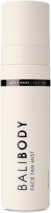 Bali Body Face Tan Mist - Ultra Dark | Streak-Free, Fast Drying Facial Self Tanner | Hydrating Soothing Formula For All Skin Types | Vegan, Cruelty Free, Australian Made (100 Ml/3.4 Fl Oz)