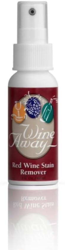 Wine Away Red Wine Stain Remover - For Clothing, Carpet, and Fabrics - Removes Fresh and Dried stains. 2-oz. Travel-friendly size