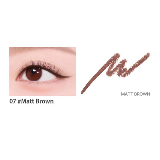 Lilybyred Starry Eyes 9 To 9 Gel Eyeliner - K-Beauty, Long-Lasting, Waterproof, Smudge-Proof, 0.5G, 07_Matt Brown