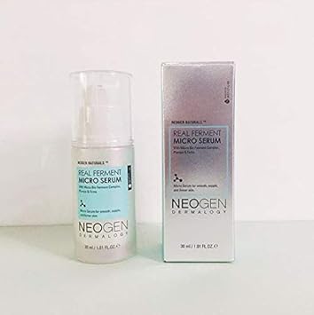 Neogen Dermalogy Real Ferment Micro Serum 1.01 Fl Oz (30 Ml) - Facial Serum With Naturally Fermented Ingredients (Rice) & Hyaluronic Acid For Hydrated, Brightened And Healthy Skin - Korean Skin Care