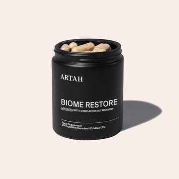 Artah Biome Restore - Advanced Biotic Complex for Gut Recovery. 30 Vegi Caps