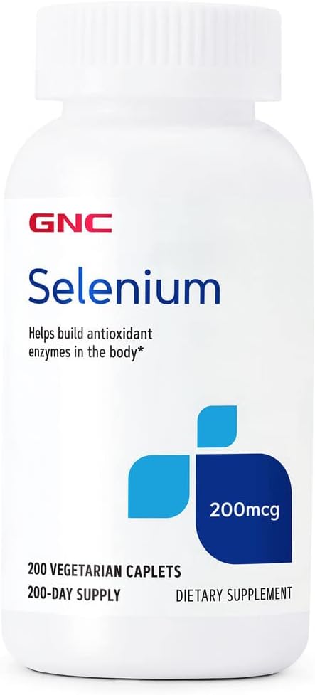 Gnc Selenium 200Mcg, 200 Tablets, Helps Build Antioxidant Enzymes