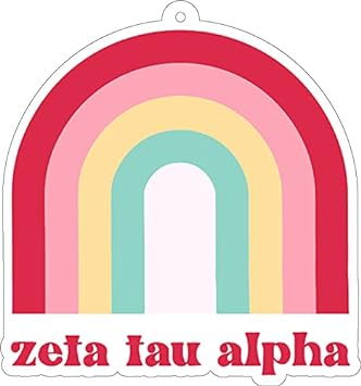 Zeta Tau Alpha - Rainbow Air Freshener - 2/Pack - Flowers & Sunshine Scent