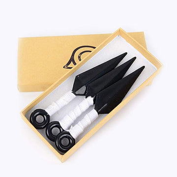 Ninja Toy Knife Set – Foam Kunai & Sword for Kids, Anime Cosplay & Ninja-Themed Costumes (26cm Sword + 13cm Kunai) (White(Small 3 PCS Set))