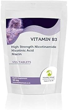 Vitamin B3 16mg Nicotinic Acid Niacin 90 Vegetarian Tablets Pills Health Food Supplements Nutrition High Strength Nicotinamide HEALTHY MOOD