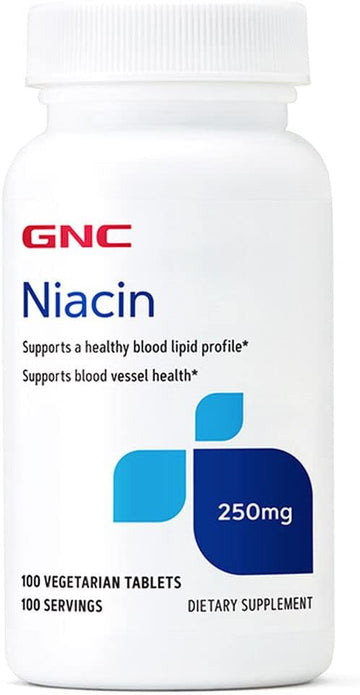 Gnc Niacin 250 Mg - 100 Vegetarian Tablets (100 Servings)