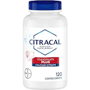 Citracal Calcium Citrate +D3, 120 Coated Caplets