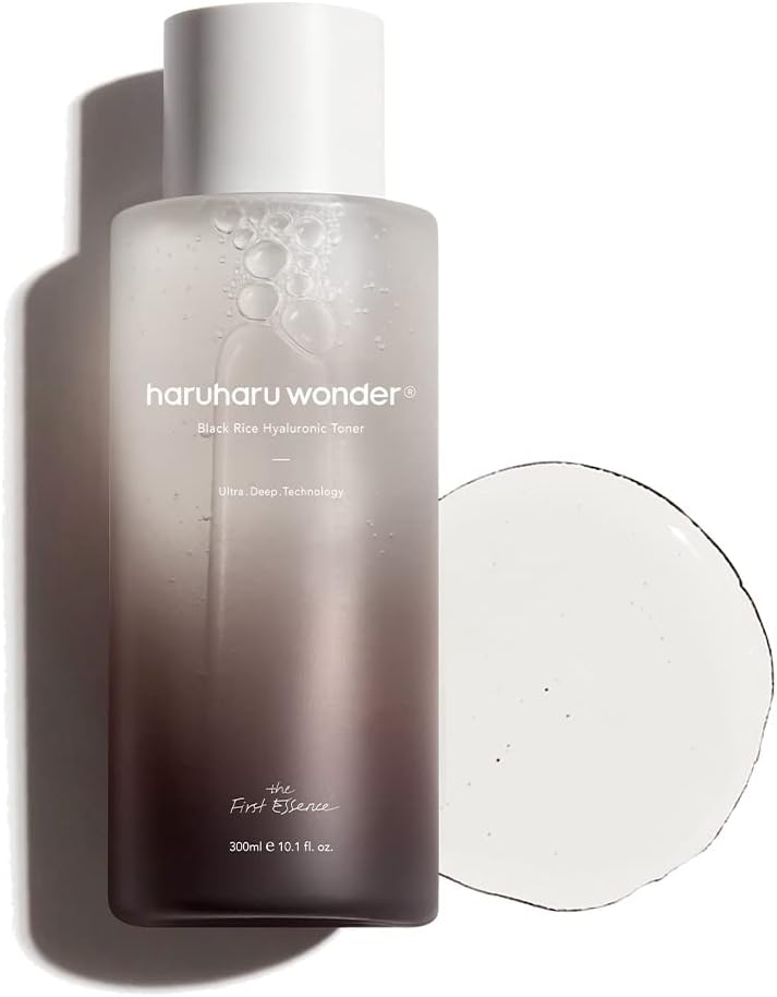 Haruharu Wonder Black Rice Hyaluronic Toner 10.1 fl.oz / 300ml | Face Moisturizer, Facial Toner for All Skin Types | Vegan, Cruelty Free, EWG-Green