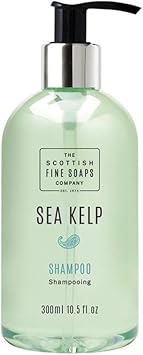 Scottish Fine Soaps Company Sea Kelp Hair Shampoo And Conditioner Gift Set 300Ml Bottles With Pump Dispenser