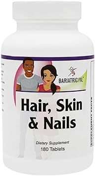 BariatricPal Hair, Skin & Nails Formula Tablets (180ct Bottle)