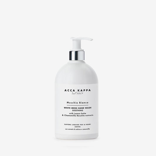 Acca Kappa White Moss Hand Wash – Gentle Cleanser With Chamomile And Lemon Balm, 500Ml