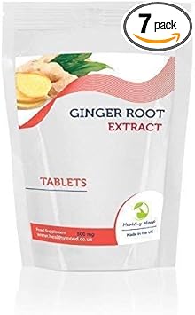 Ginger Root Herb Extract 1000Mg 7 Sampe Pack Tablets Pills Quality Products Nutrition Health Food Supplements Healthy Mood Uk Quality Nutrients