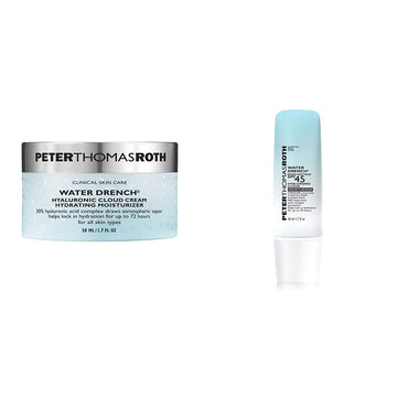 Peter Thomas Roth Water Drench Hyaluronic Cloud Cream Hydrating Moisturizer with Peter Thomas Roth Water Drench Broad Spectrum SPF 45 Hyaluronic Cloud Moisturizer : Beauty & Personal Care