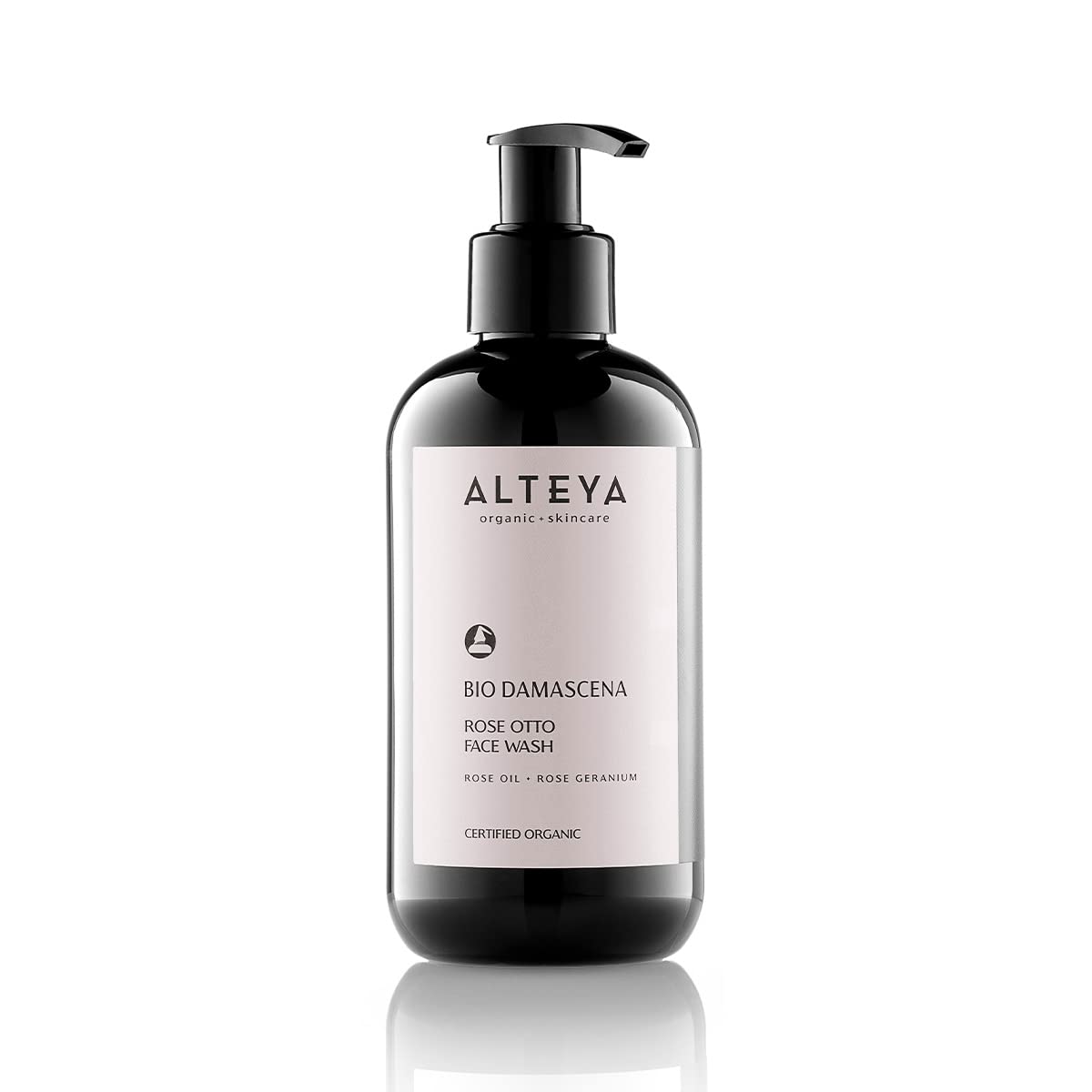 Alteya Organics Face Wash Usda Certified Organic Skin Care 8.5 Fl Oz/250 Ml Bio Damascena Award-Winning Face Cleanser With Organic Bulgarian Rose Oil Purifying, Soothing And Beautifying
