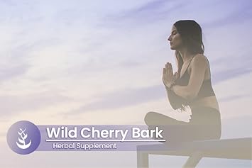 PURE ORIGINAL INGREDIENTS Wild Cherry Bark (100 Capsules), Always Pure, No Additives Or Fillers, Lab Verified : Health & Household