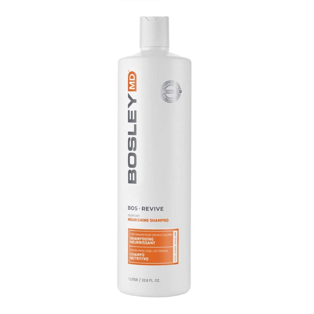 Bosrevive Nourishing Shampoo For Thinning Hair (Color Safe) – Dht Blocker, Sulfate-Free, Vegan Formula With Biotin, Saw Palmetto & Rosemary – Strengthens & Volumizes – 33.8 Fl Oz
