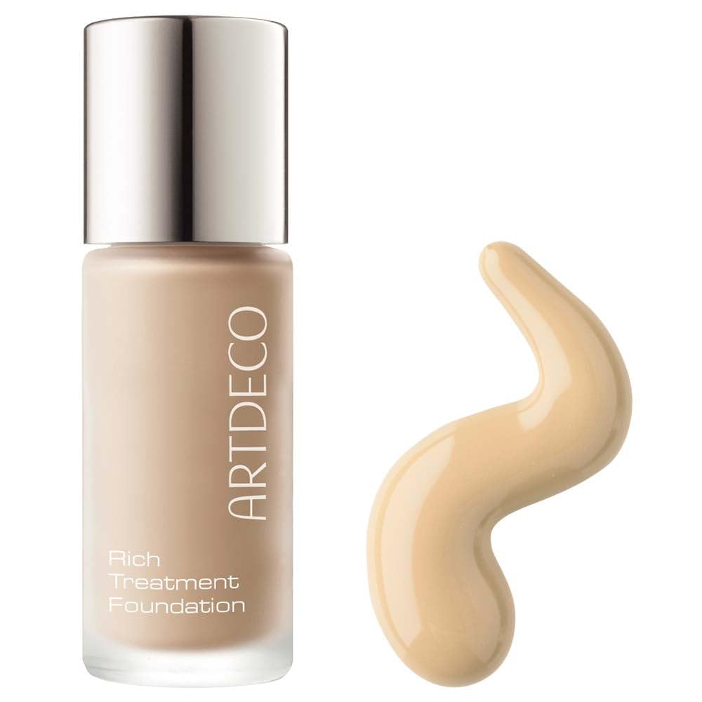 Artdeco Rich Treatment Foundation - Vanilla Rose N°12 - Conceals Imperfections & Creates Flawless Complexion - Long-Lasting - Even & Velvety-Smooth Finish - Water-Resistant - Vegan Makeup - 0.67 Fl Oz : Beauty & Personal Care