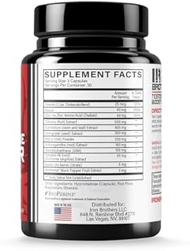 Testosterone Booster Supplements For Men - Estrogen Blocker - Supplement Natural Energy, Strength & Stamina - Lean Muscle Growth - Promotes Fat Loss - Increase Male Performance (2 Bottles)