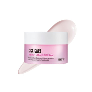 Rovectin Cica Care Blemish Clearing Cream: Soothes Skin Irritation And Improves Oiliness, Sebum, Blackheads For Oily Skin | Calamine, Centella Asiatica | Vegan Korean Moisturizer (1.96 Fl.Oz, 50Ml)