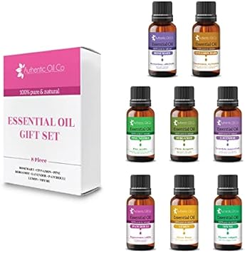 8 Piece 10ml Essential Oil Gift Set 5 Pure and Natural Oils Aromatherapy Diffuser, Cosmetics : Amazon.co.uk: Beauty