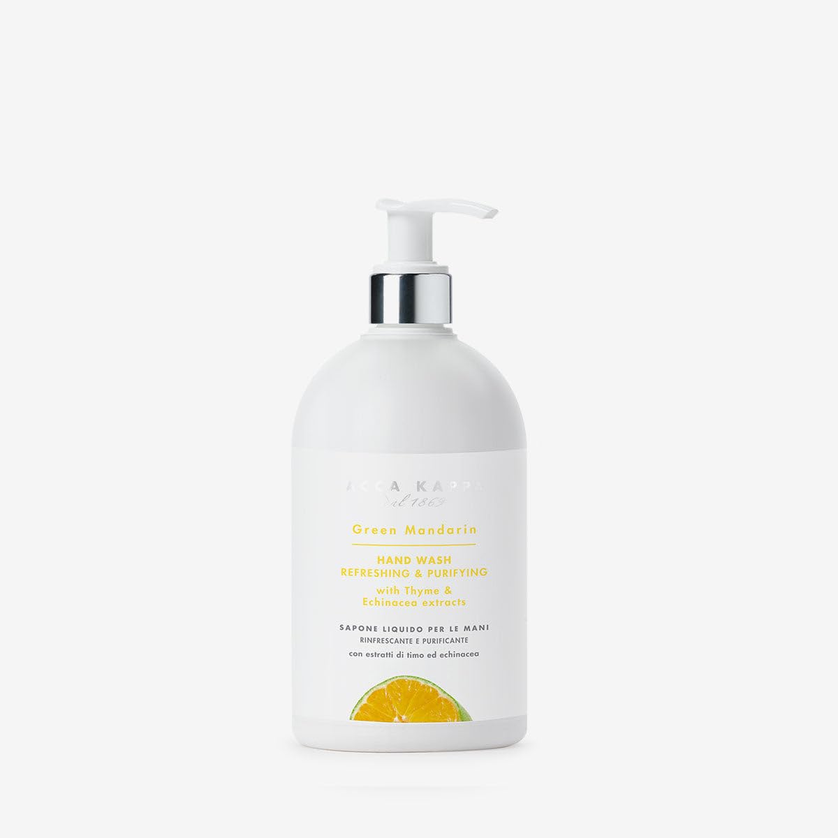 Acca Kappa Green Mandarin Hand Wash – Refreshing Citrus Liquid Soap With Botanical Extracts, 300Ml