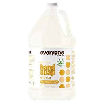 Everyone Liquid Hand Soap Refill, 1 Gallon, Meyer Lemon and Mandarin, Plant-Based Cleanser with Pure Essential Oils