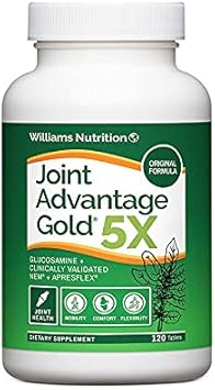 Dr. David Williams' Joint Advantage Gold 5X Joint Relief Supplement, 120 Tablets (30-Day Supply)