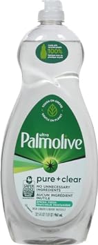 Palmolive Ultra Liquid Dish Soap, Pure and Clear, 32.5 Fl Oz