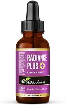 Radiance Boost 1Oz - Liquid Collagen For Women And Men. Formulated With Vital Proteins Collagen Peptides Powder, Liposomal Glutathione And Hair Skin And Nails Vitamins To Make You Glow -1 Bottle