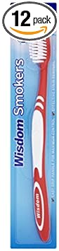 12x Wisdom Smokers Extra Hard Brush Toothbrush (Previously Addis) by Wisdom
