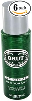 Brut Deodorant Spray Original 6Pk 200Ml