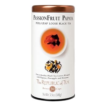 The Republic Of Tea Black Full-Leaf Loose Tea (Passionfruit Papaya Black, 3.5 Oz)