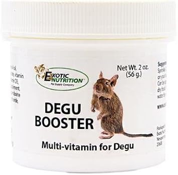 Degu Booster (2 Oz.) - Complete Multivitamin - Powdered Vitamin & Mineral Supplement For Pet Degus