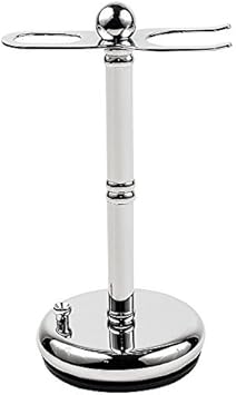 Parker Safety Razor'S Deluxe Chrome Straight Razor And Shave Brush Stand : Beauty & Personal Care