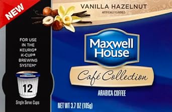 Maxwell House Vanilla Hazelnut Medium Roast K-Cup Coffee Pods (12 Count)