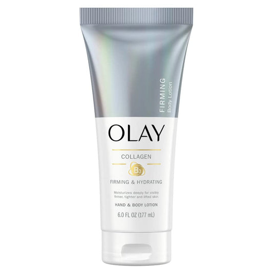 Olay Firming & Hydrating Hand and Body Lotion with Collagen, 6 fl oz (Pack of 3)