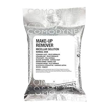 Comodynes Makeup Remover Wipes Normal Skin 20 Units - Micellar Water - Helps Leave The Skin Of The Face Clean