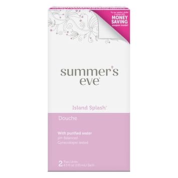 Summer'S Eve Douche, Vaginal Douche For Women, Island Splash, 2 Units, 4.5 Oz Each, (Pack Of 8)