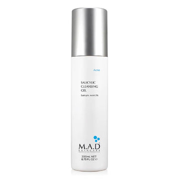 M.A.D Skincare Salicylic Cleansing Gel - Acne Facial Wash 6.75 Oz