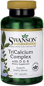 Swanson Tricalcium Complex With Vitamins D & K 100 Capsules (3 Pack)