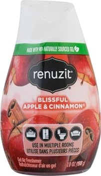 Renuzit Air Freshener, Apple and Cinnamon, 7 Ounce