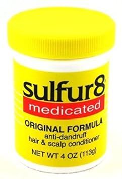 Sulfur-8 Conditioner Original Hair & Scalp Jar 4 Ounce (118Ml) By Sulfur 8 : Beauty & Personal Care
