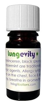 Living Libations - Organic/Wildcrafted Longevity For Easing Congestion/Allergies (.17 Oz / 5 Ml) : Beauty & Personal Care
